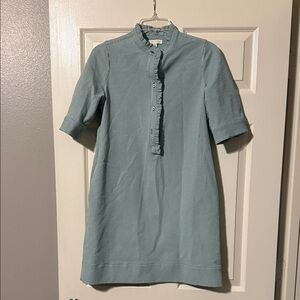 ANN MASHBURN green and white striped Dress